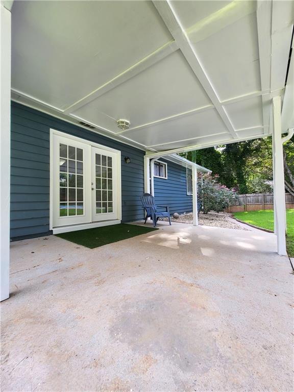 2913 Jordan Forest Trl, Lawrenceville, GA 30044 - view of patio with french doors