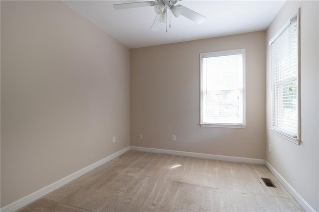 5287 Wild Indigo Way, Acworth, GA 30102 - spare room featuring light colored carpet and a ceiling fan