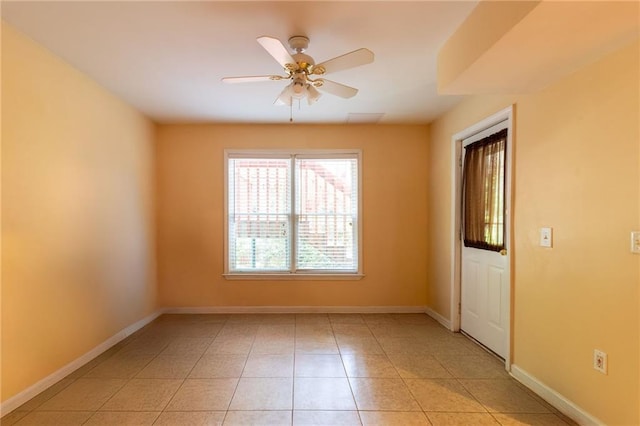 5287 Wild Indigo Way, Acworth, GA 30102 - spare room with ceiling fan and light tile patterned floors