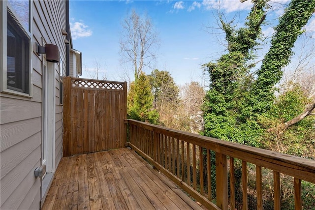 view of wooden terrace