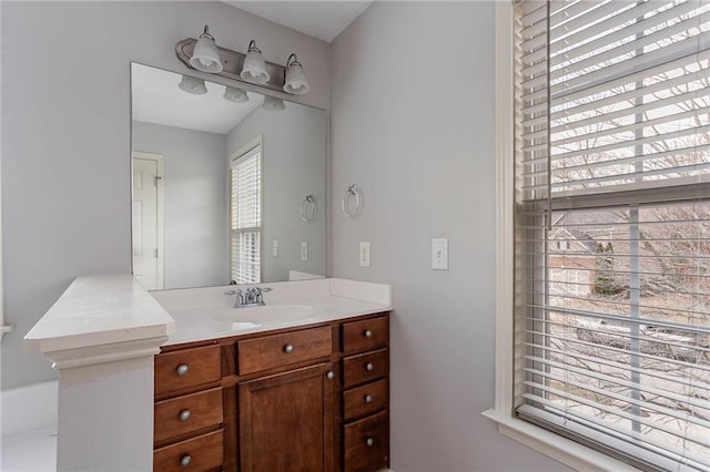 bathroom with vanity