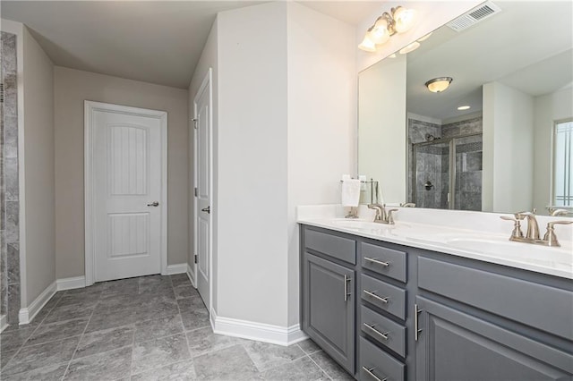 3302 Bellingham Way, Lithia Springs, GA 30122 - full bath with double vanity and a stall shower