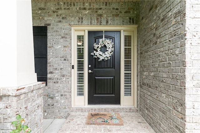 3302 Bellingham Way, Lithia Springs, GA 30122 - doorway to property with brick siding