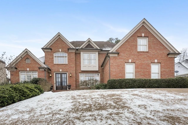 view of property with french doors