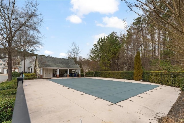 view of pool with a patio area