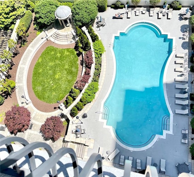 view of pool
