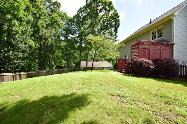 5040 Puritan Dr, Sugar Hill, GA 30518 - fenced backyard featuring a deck