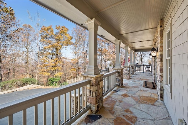 view of patio / terrace with a porch