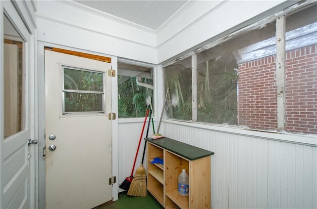 view of sunroom / solarium