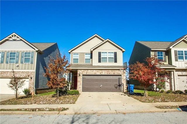 view of front of home featuring a garage