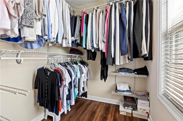 5440 Willow Oak Dr, Norcross, GA 30092 - spacious closet featuring wood finished floors