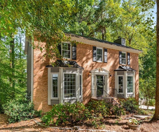 view of colonial inspired home