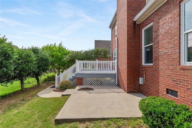1979 Spivey Village Dr, Jonesboro, GA 30236 - view of patio featuring a deck