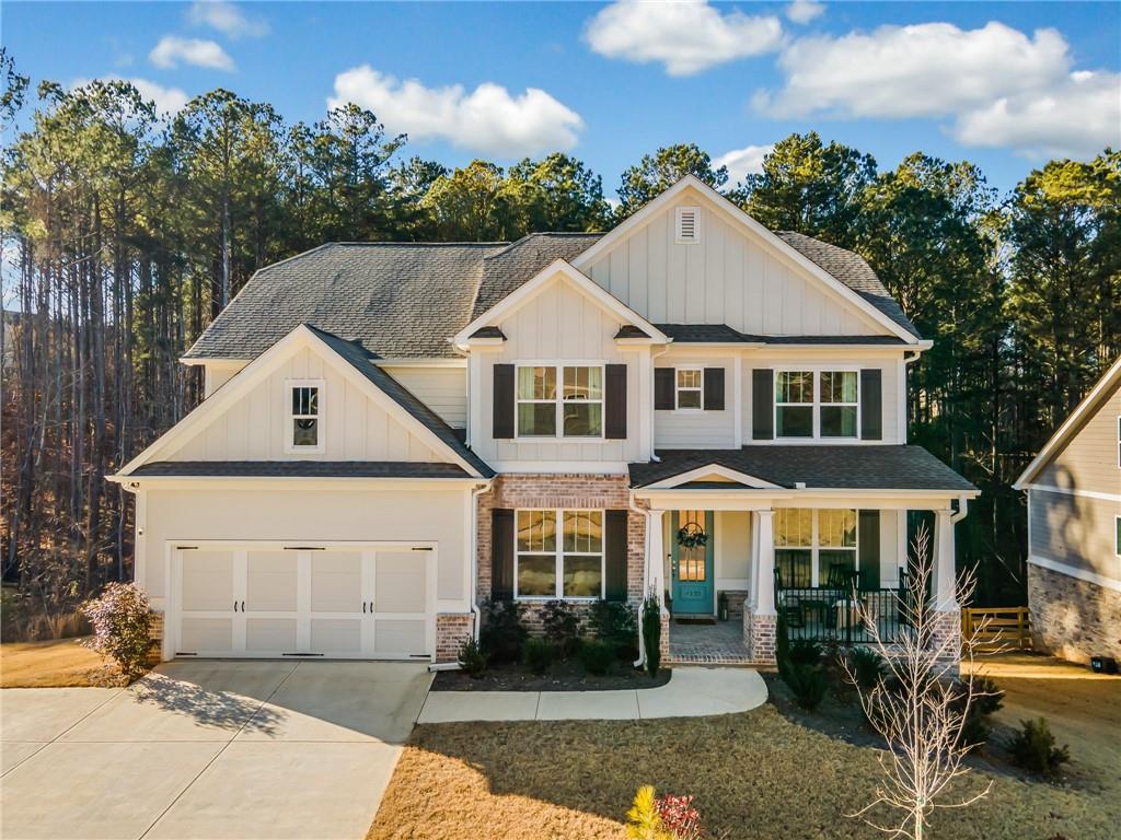 craftsman-style house with covered porch