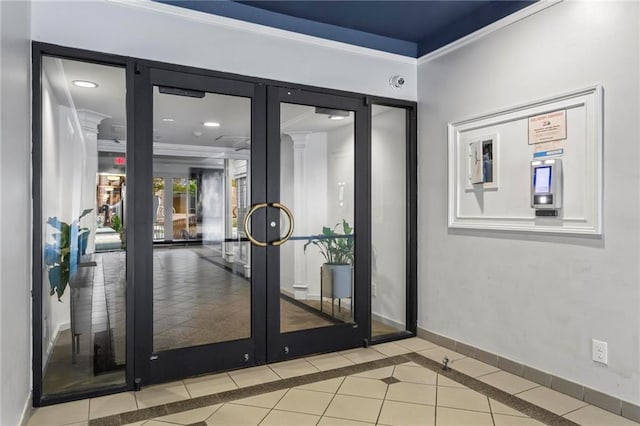 1421 Peachtree St NE Unit 212, Atlanta, GA 30309 - lobby with ornamental molding and recessed lighting