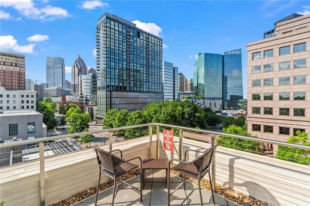 1421 Peachtree St NE Unit 212, Atlanta, GA 30309 - balcony featuring a view of skyline