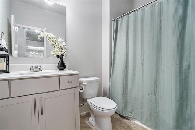 5696 Walnut Mill Ln, Powder Springs, GA 30127 - full bathroom featuring vanity and a shower with curtain
