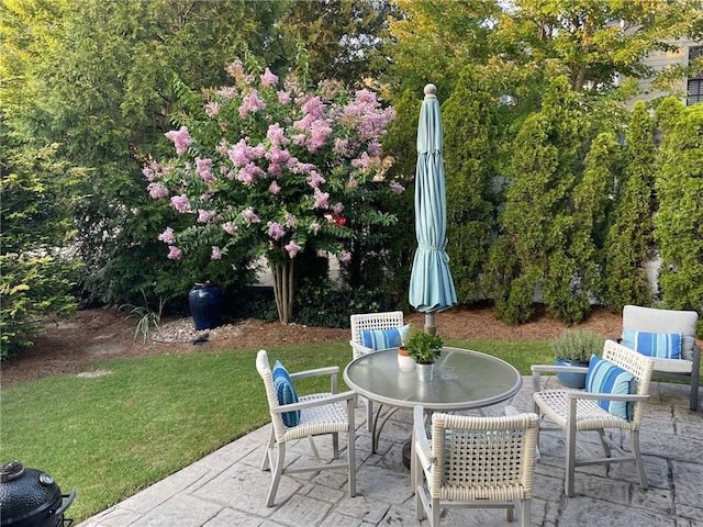 view of patio / terrace featuring outdoor dining space