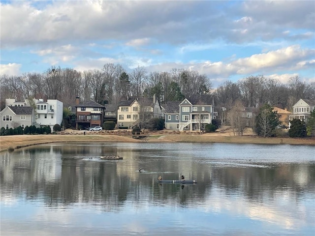 water view with a residential view