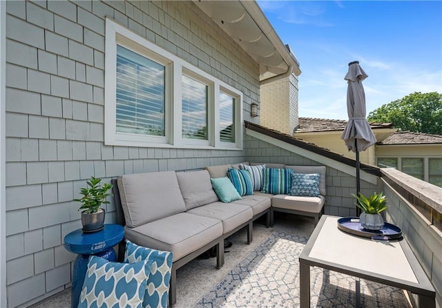 view of patio / terrace featuring outdoor lounge area