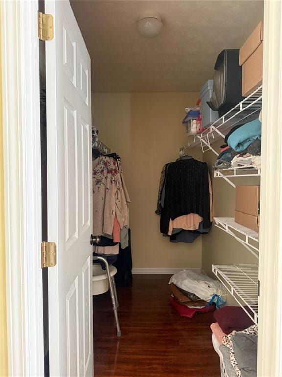 3484 Lynley Mill Ln, Dacula, GA 30019 - walk in closet with wood finished floors