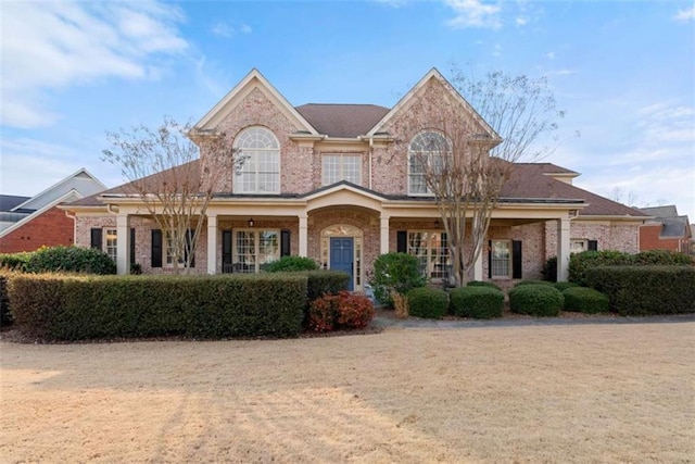 view of front of property with brick siding