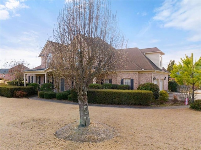 view of front of property with brick siding