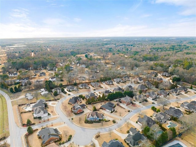 drone / aerial view featuring a residential view