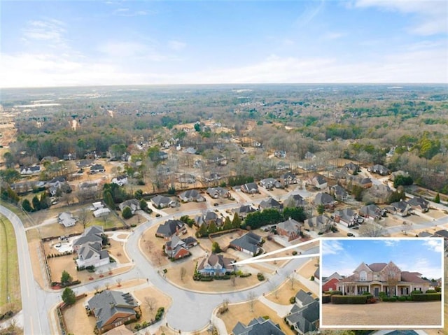 birds eye view of property featuring a residential view