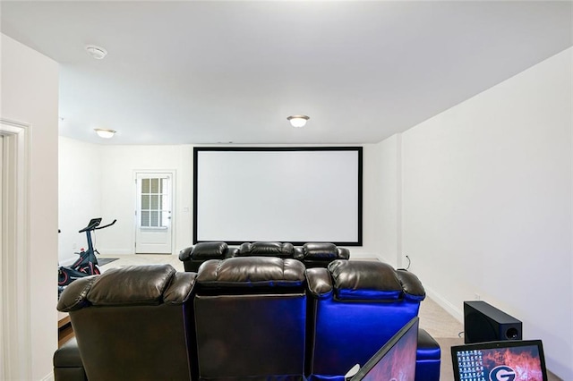 6666 Sterling Dr, Sandy Springs, GA 30328 - carpeted cinema room featuring baseboards