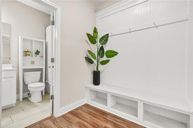 4110 Morgan Elizabeth Way, Cumming, GA 30041 - mudroom with light wood finished floors and baseboards