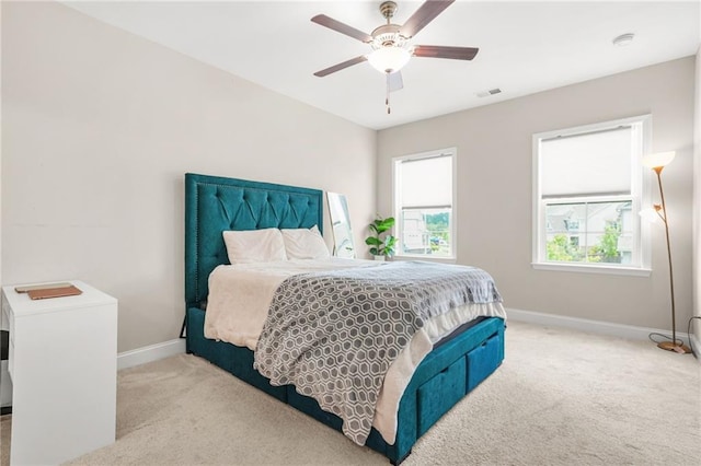 4110 Morgan Elizabeth Way, Cumming, GA 30041 - carpeted bedroom featuring baseboards and ceiling fan