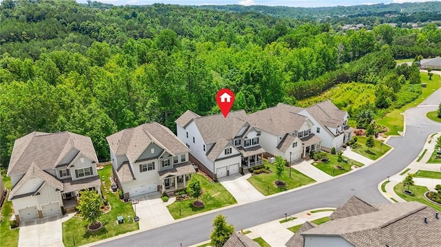 4110 Morgan Elizabeth Way, Cumming, GA 30041 - aerial view of residential area featuring a forest
