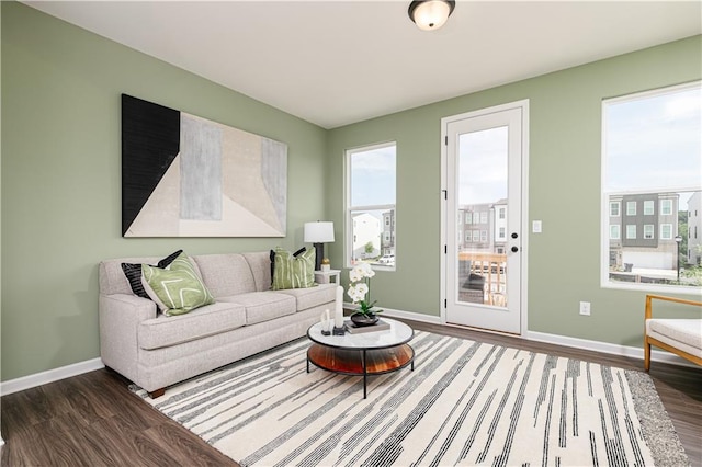 2682 Brookview Ln NW, Atlanta, GA 30318 - living area featuring wood finished floors and baseboards