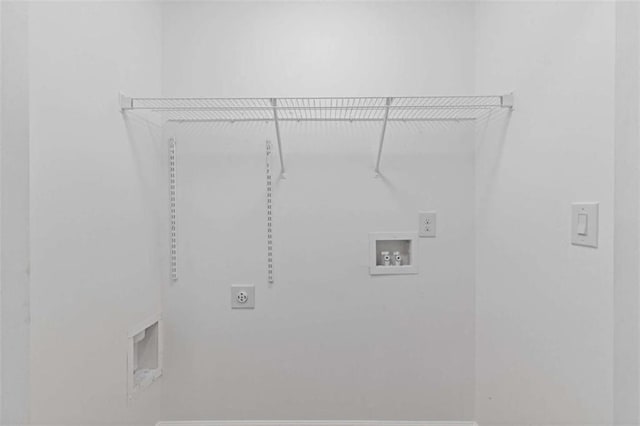2183 Miranda Dr, Morrow, GA 30260 - washroom featuring hookup for an electric dryer and hookup for a washing machine