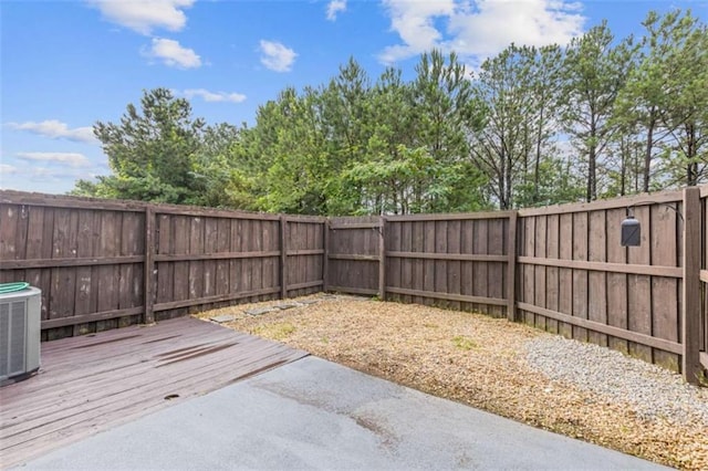 2183 Miranda Dr, Morrow, GA 30260 - fenced backyard with a wooden deck