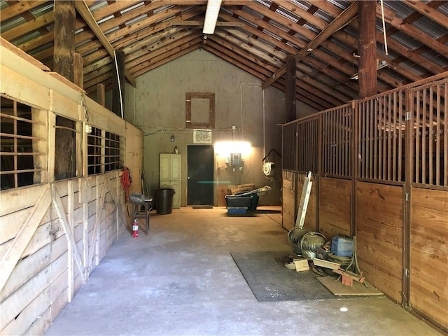 view of horse barn