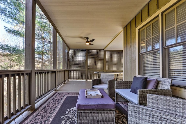 view of sunroom / solarium