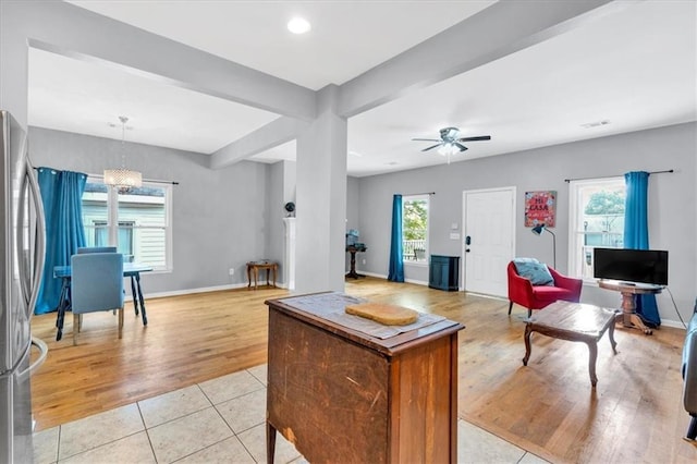 898 Allene Ave SW, Atlanta, GA 30310 - kitchen with visible vents, appliances with stainless steel finishes, light tile patterned floors, and a wealth of natural light