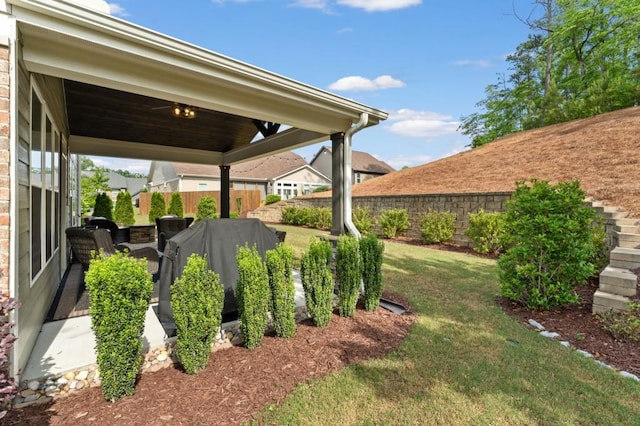 view of yard