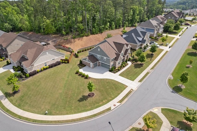 aerial view of property's location featuring nearby suburban area