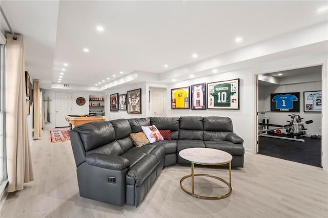 121 Clipper Bay Dr, Alpharetta, GA 30005 - living room featuring billiards and recessed lighting