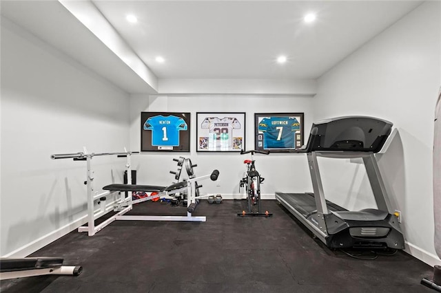 121 Clipper Bay Dr, Alpharetta, GA 30005 - workout area featuring recessed lighting