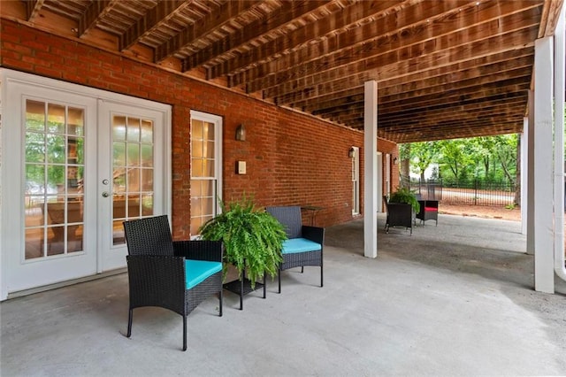 121 Clipper Bay Dr, Alpharetta, GA 30005 - view of patio / terrace featuring french doors