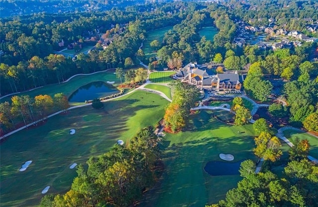 121 Clipper Bay Dr, Alpharetta, GA 30005 - aerial view of property and surrounding area featuring a golf course