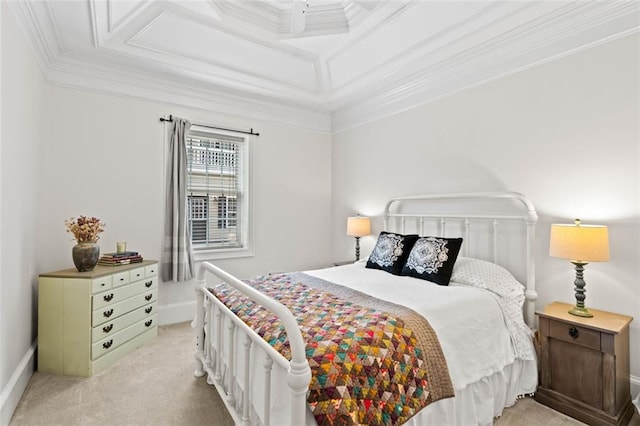 4337 Mountain View Rd, Oakwood, GA 30566 - bedroom featuring light carpet, ornamental molding, and ceiling fan