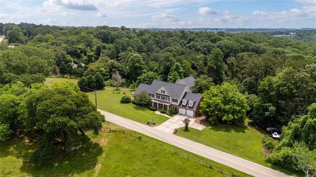 4337 Mountain View Rd, Oakwood, GA 30566 - aerial view of property and surrounding area with a forest