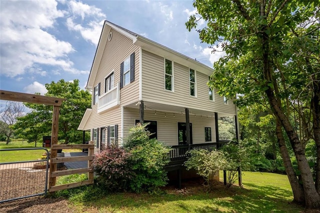 4337 Mountain View Rd, Oakwood, GA 30566 - view of front of house featuring a front lawn