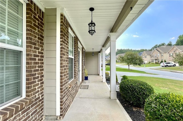 view of patio / terrace with covered porch