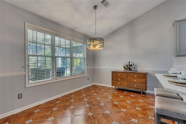 964 Natural Brook Trl, Lawrenceville, GA 30045 - dining room featuring a chandelier and vaulted ceiling
